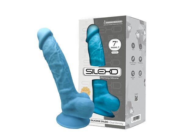 Фаллоимитатор SilexD Johnny (MODEL 1 size 7in), двухслойный, силикон+Silexpan, диаметр 3,8 см