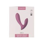 Смарт-вібратор у трусики Svakom Erica Romantic Rose, дуже гнучкий, 2 мотори