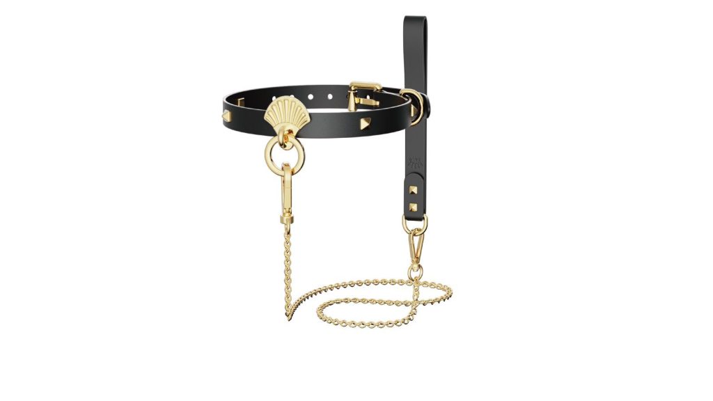 Розкішний нашийник з повідцем Zalo Collar & Leash Set натуральна шкіра