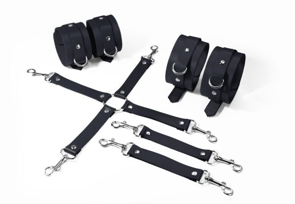 Набір для БДСМ Feral Feelings BDSM Kit 3 наручники, поножі, хрестовина