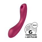 Вакуумный стимулятор с вибрацией Satisfyer Curvy Trinity 1 игрушка 3в1