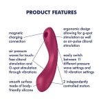 Вакуумный стимулятор с вибрацией Satisfyer Curvy Trinity 1 игрушка 3в1