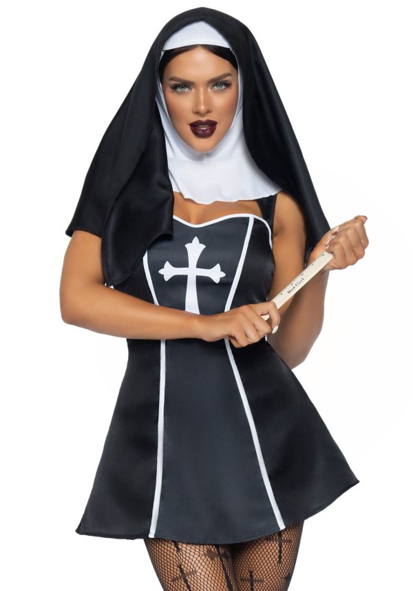 Костюм черниці Leg Avenue Naughty Nun сукня, головний убір