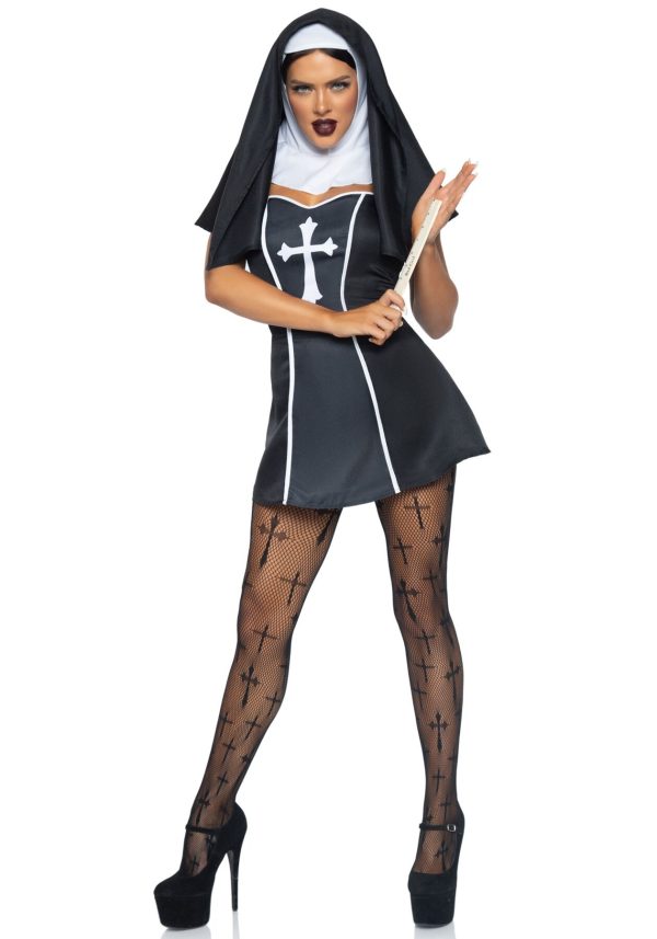 Костюм черниці Leg Avenue Naughty Nun сукня, головний убір