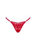 Мереживні стрінги Obsessive Lacelove thong XL/2XL низька посадка