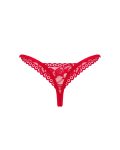 Мереживні стрінги Obsessive Lacelove thong XL/2XL низька посадка