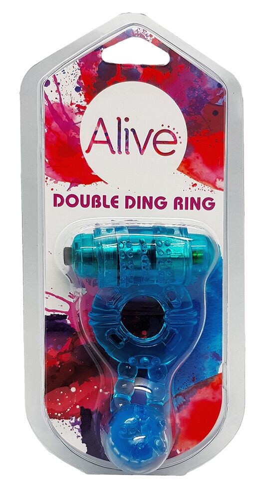Ерекційне віброкільце Alive: Double Ding Ring два мотори