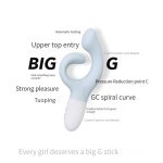 Вібратор-кролик для точки G KISTOY Big G вигнутий відросток, автоматичний підігрів