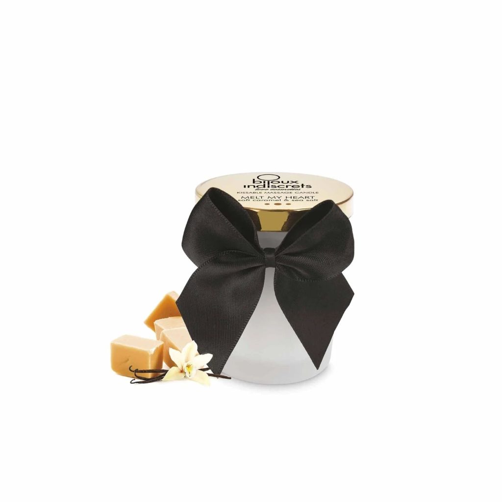 Свеча для массажа и поцелуев Bijoux Indiscrets Melt My Heart Caramel, подарочная упаковка, 70 мл