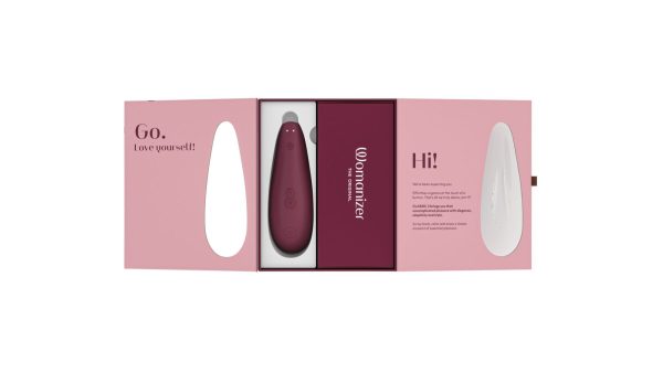 Вакуумный клиторальный стимулятор Womanizer Classic 2 - Bordeaux, 10 режимов, функция Afterglow