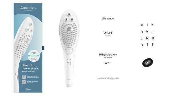 Насадка-стимулятор для душу 2в1 Womanizer Wave масажер для інтимних зон