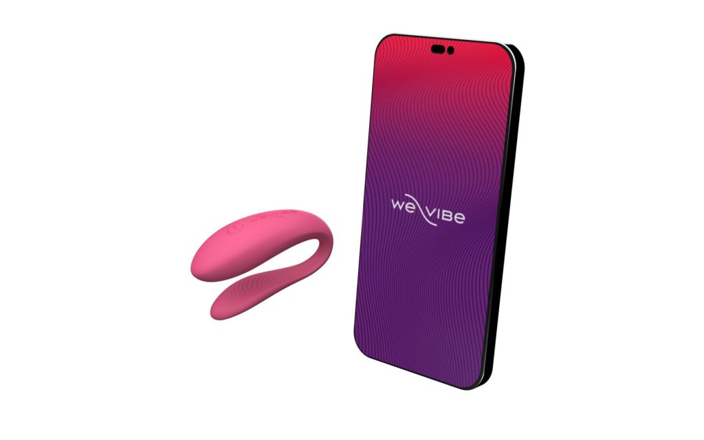 Смарт-вибратор для пар We-Vibe Sync Lite 10 виброрежимов, можно совмещать с проникающим сексом