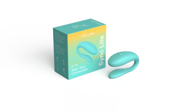 Смарт-вибратор для пар We-Vibe Sync Lite Aqua, 10 виброрежимов, можно совмещать с проникающим сексом