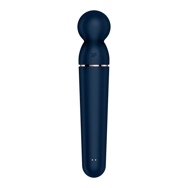Вибромассажер Satisfyer Planet Wand-er Blue/Rosegold, очень мощный, беспроводной