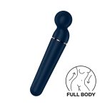 Вибромассажер Satisfyer Planet Wand-er Blue/Rosegold, очень мощный, беспроводной