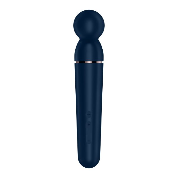 Вибромассажер Satisfyer Planet Wand-er Blue/Rosegold, очень мощный, беспроводной