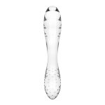 Двусторонний стеклянный дилдо Satisfyer Dazzling Crystal 1 Transparent, очень прочный, без стоппера