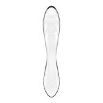 Двусторонний стеклянный дилдо Satisfyer Dazzling Crystal 1 Transparent, очень прочный, без стоппера