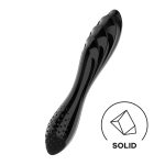 Двусторонний стеклянный дилдо Satisfyer Dazzling Crystal 1 очень прочный, без стоппера