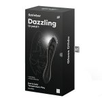 Двусторонний стеклянный дилдо Satisfyer Dazzling Crystal 1 очень прочный, без стоппера
