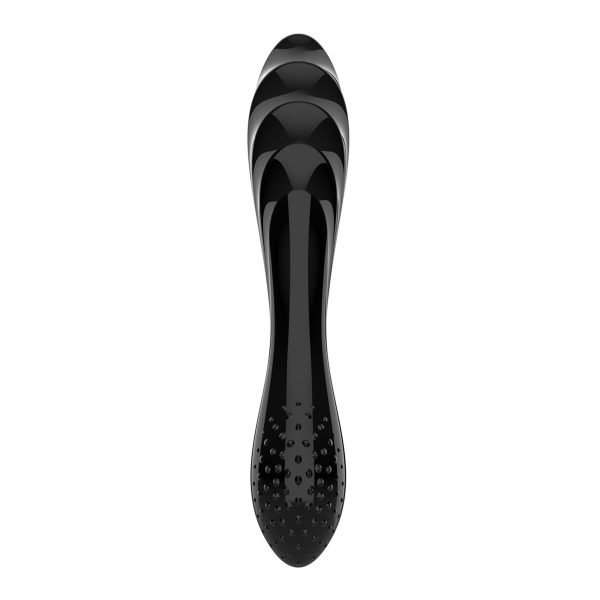 Двусторонний стеклянный дилдо Satisfyer Dazzling Crystal 1 очень прочный, без стоппера
