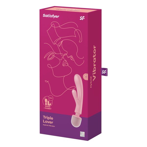 Вибратор-кролик с вибромассажером Satisfyer Triple Lover 3 мотора