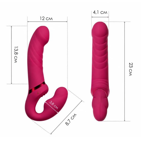 Безремневой смарт-страпон Lovense Lapis vibrating strapless strap-on, 3 мотора