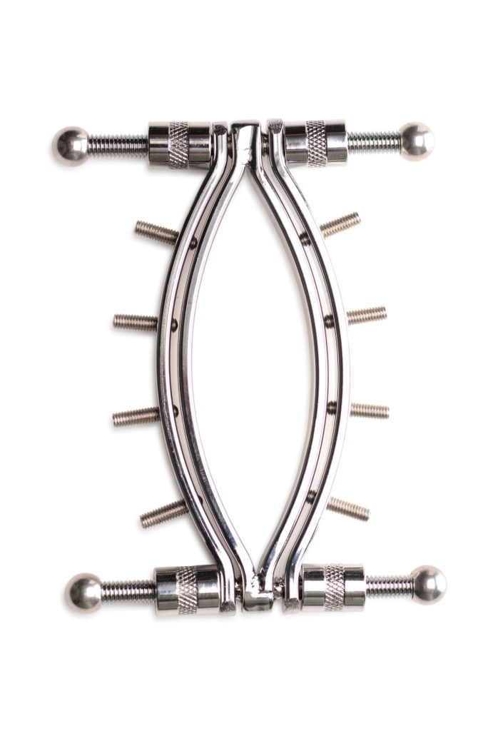 Затискач для вагіни Master Series: Spread 'Em Poker Vagina Clamp with Adjustable Pressure Screws, ши