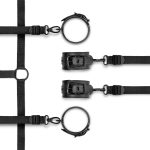 Фиксатор на кровать с наручниками и поножами Bedroom Fantasies: Under the bed Restraint Bondage Set