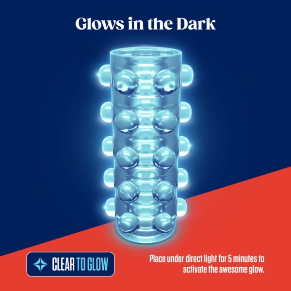 Мастурбатор Blush Rize – Swich Glow in the Dark Masturbator Clear, двусторонний, светится в темноте