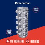 Мастурбатор Blush Rize – Swich Glow in the Dark Masturbator Clear, двусторонний, светится в темноте