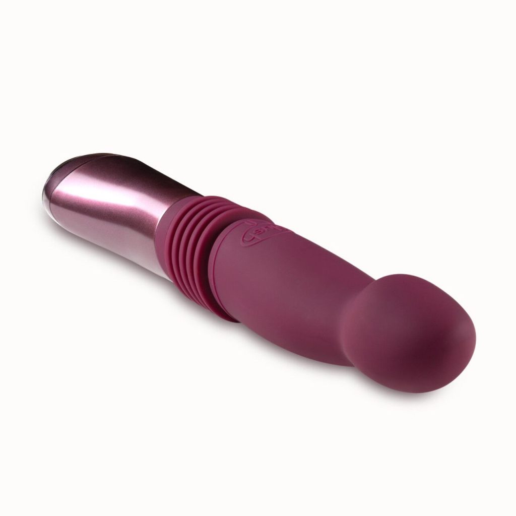Пульсатор для точки G Blush Temptasia – Trixie Thrusting Dildo – Wine 3 швидкості