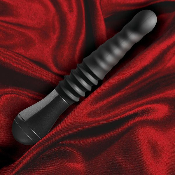 Пульсатор Blush Temptasia – Lazarus Thrusting Dildo – ребристий стовбур, 3 швидкості