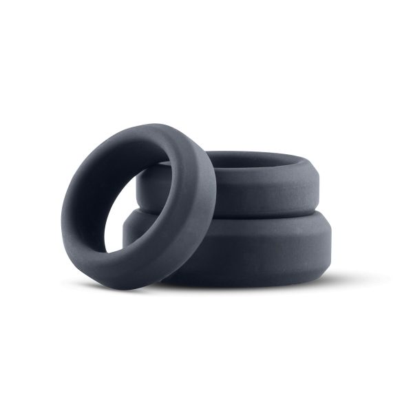Набор эрекционных колец Boners 3 Ring kit (flat rings), 3; 3,5 и 4 см