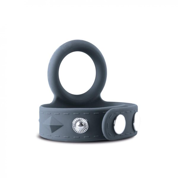 Двойное эрекционное кольцо Boners Cock & Ball Strap регулировка диаметра, 3,5–5,5 см