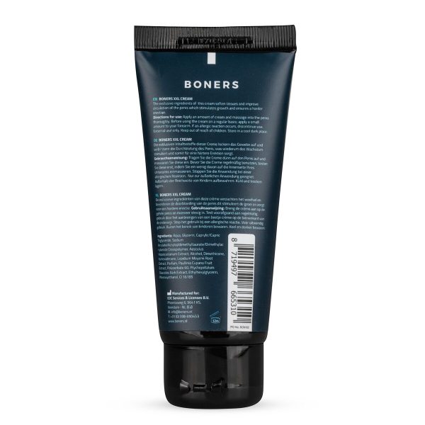 Крем для ерекції та збільшення члена Boners Penis Cream, рослинні екстракти