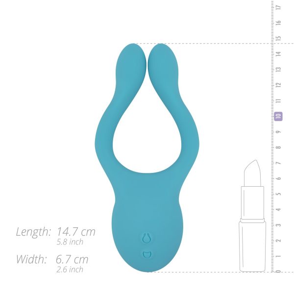 Універсальний вібратор для пар Cala Azul – Dani Couples Toy, 10 режимів