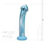 Стеклянный дилдо Gildo Ocean Ripple, объемная головка, идеально для точки G