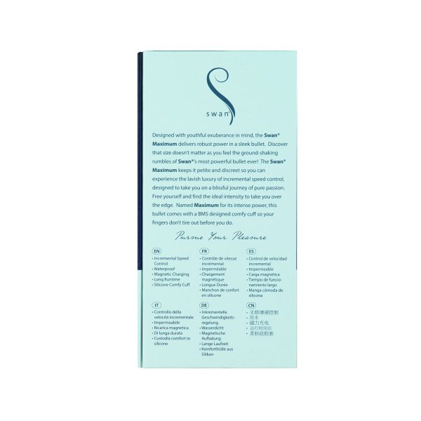 Вибропуля Swan Maximum + Comfy Cuff супермощная, разная интенсивность, силиконовая манжета