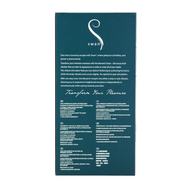 Многофункциональный вибратор с вакуумной стимуляцией Swan The Monarch