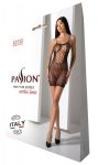 Ажурна мінісукня на тонких бретелях Passion BS096 , плетіння на грудях