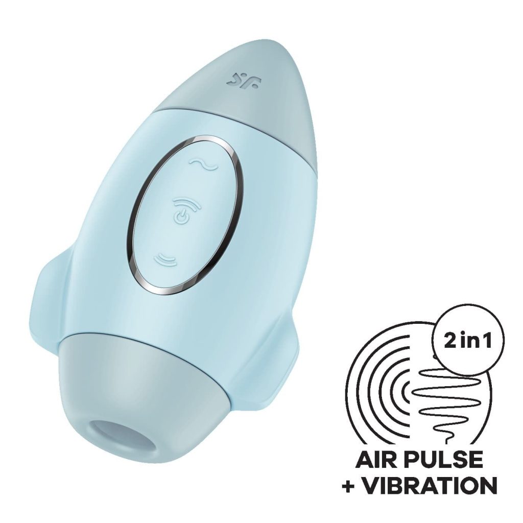 Вакуумний стимулятор з вібрацією Satisfyer Mission Control 2 незалежні мотори