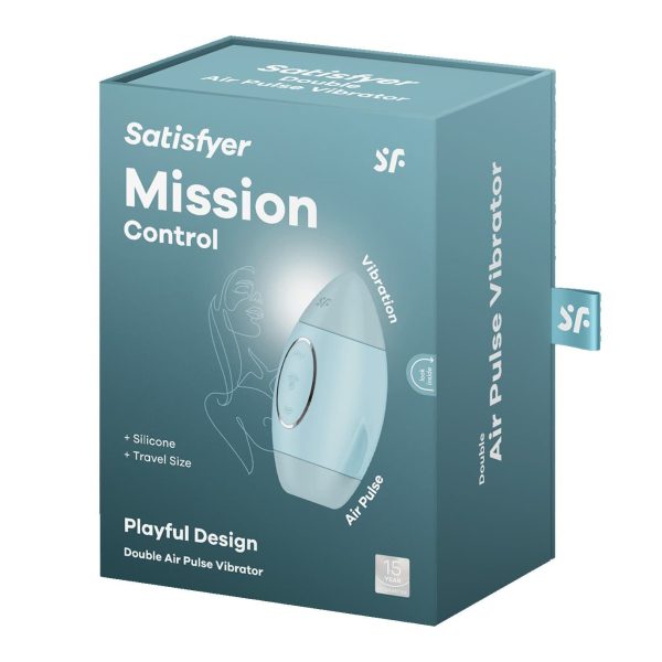 Вакуумний стимулятор з вібрацією Satisfyer Mission Control 2 незалежні мотори