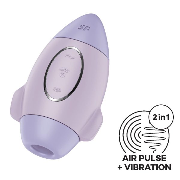 Вакуумний стимулятор з вібрацією Satisfyer Mission Control 2 незалежні мотори