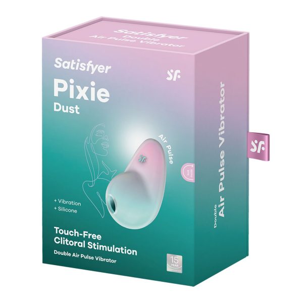 Вакуумный стимулятор с вибрацией Satisfyer Pixie Dust Mint