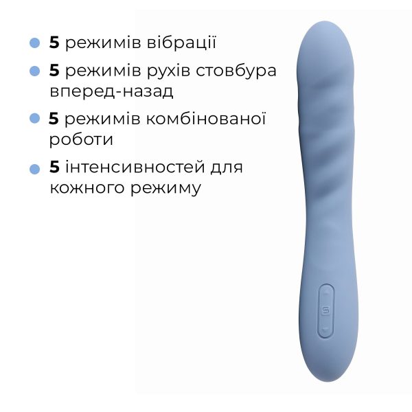 Смарт-вібратор з пульсацією Svakom Ava Neo Cornflower 15 режимів роботи, водонепроникний