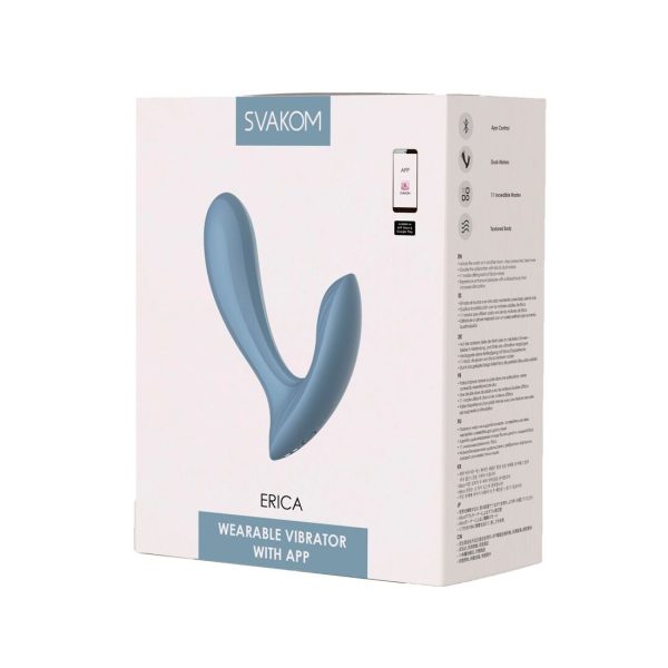 Смарт-вібратор в трусики Svakom Erica Dusty дуже гнучкий, 2 мотори