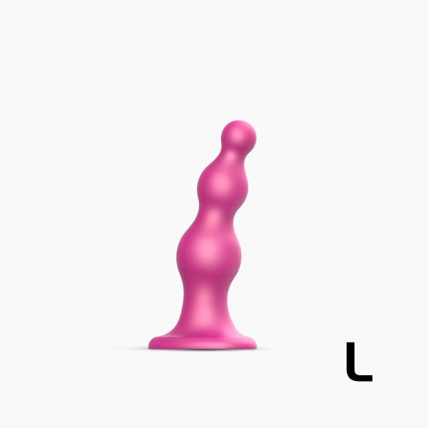 Насадка для страпона Strap-On-Me Dildo Plug Beads Framboise Metallic