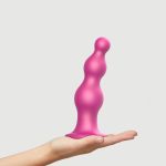 Насадка для страпона Strap-On-Me Dildo Plug Beads Framboise Metallic
