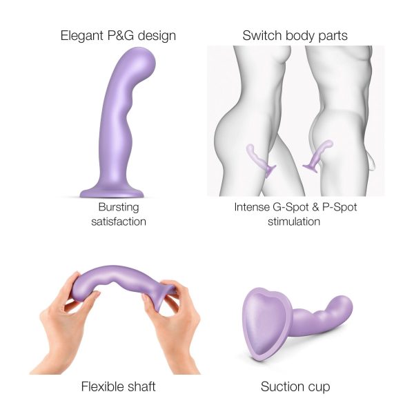 Насадка для страпона Strap-On-Me Dildo Plug P&G Lilas Metallic